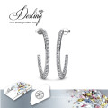 Destino joias cristal Swarovski simplesmente brincos de argola